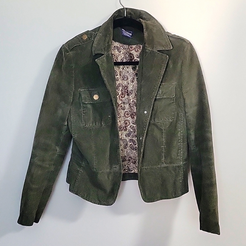 Vintage Leather jacket , blazer,  suede, coats, jacket,  size small